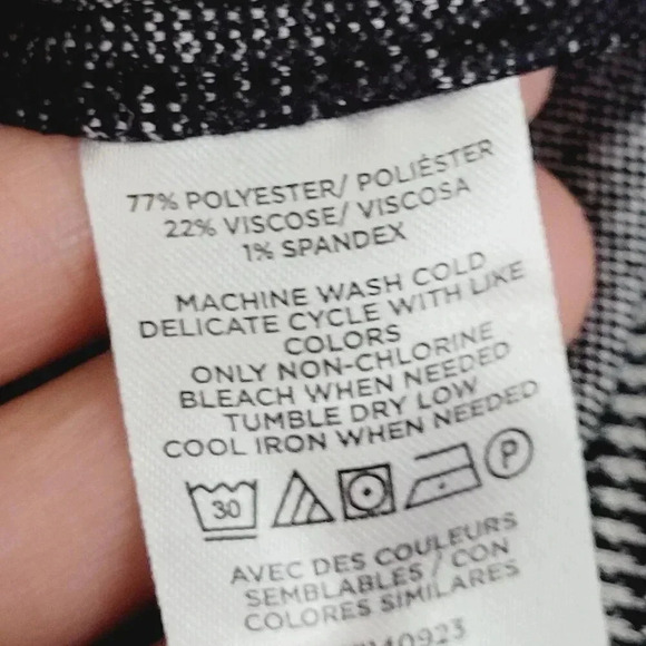 Loft Womens Pull-On Legging Houndstooth Print XL Polyester Viscose Blend  11CT - Picture 5 of 7